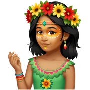 Flower-Crowned Dancer sticker