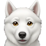 White husky  sticker
