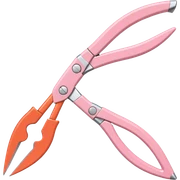 Pastel pink secateurs sticker