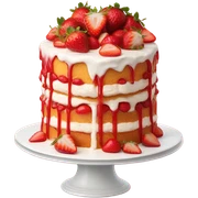 Strawberry cake sticker