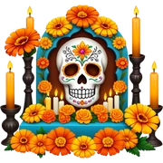 Ofrenda for Dia de Los Muertos sticker