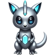 Futuristic Fakemon-creature sticker