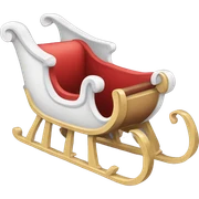sleigh sticker