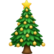 christmas tree sticker