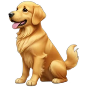 golden retriever move tail sticker
