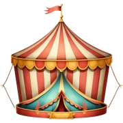 Vintage circus sign sticker