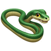 snake with long nails sticker