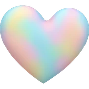 pastel heart sticker