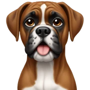 Boxer dog breed sticker