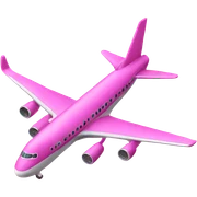 Pink airplane  sticker