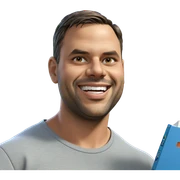 smiling boy with book outdoors sticker