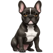 brindle french bulldog sticker