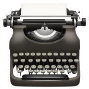 typewriter sticker