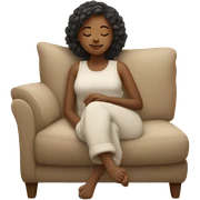 girl relaxing.

 sticker