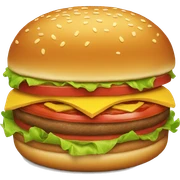 Burger sticker