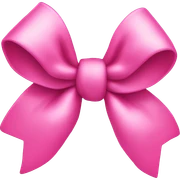 Pink bow sticker