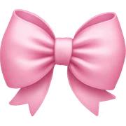 Cute light pink bow sticker