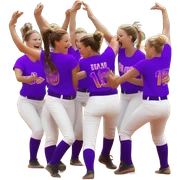 Softball dancing  sticker
