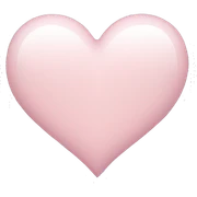 Pale pink heart sticker
