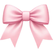 light pink bow on light pink bow sticker