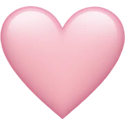 Light pink heart  sticker