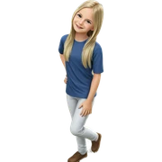 smiling girl in a field sticker