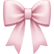 light pink bow sticker