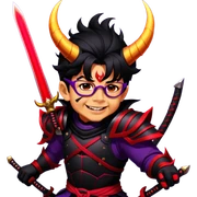 Demon-Horned Warrior sticker