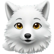 Arctic fox sticker