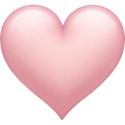 Light pink heart sticker
