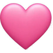 Pink heart with little hearts around it  sticker
