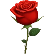 Red rose sticker