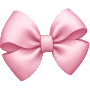 light pink bow sticker