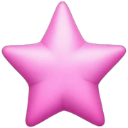 pink star sticker
