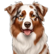Australian shepherd red merle sticker