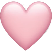light pink heart sticker