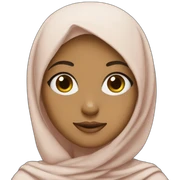 Girl hijab teacher sticker
