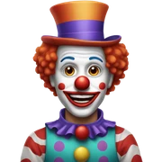 male clown sticker