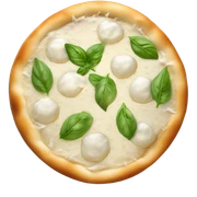 White pizza sticker