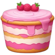 pies of pink cake sticker