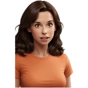 realistic portrait of a girl sticker