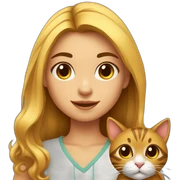 menina com cara de gato sticker