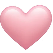 Light pink heart sticker