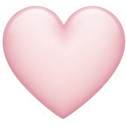 light pink heart sticker