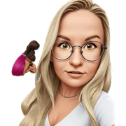 girls with glasses and hair sticker