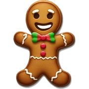 gingerbread man sticker