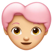 Baby pink heart sticker