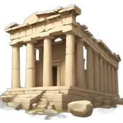 greek ruins sticker
