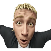 blonde boy looking at viewer sticker
