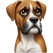 Boxer dog sticker